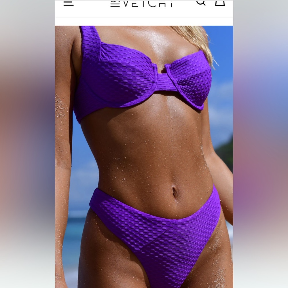 Vetchy Vibrant Purple Bikini Set
